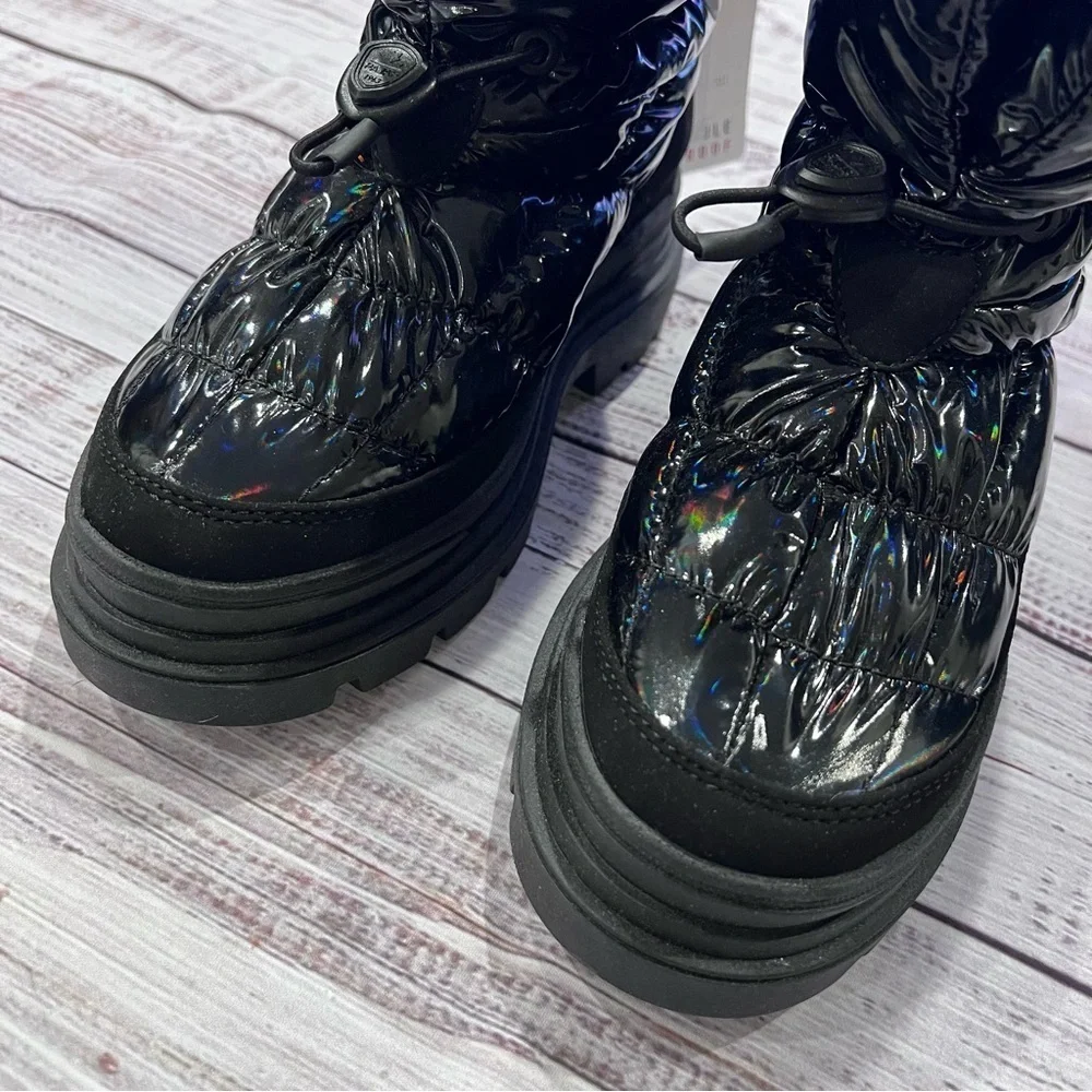 Pajar Varsila Iridescent Black Puffer Snow Moon Boots